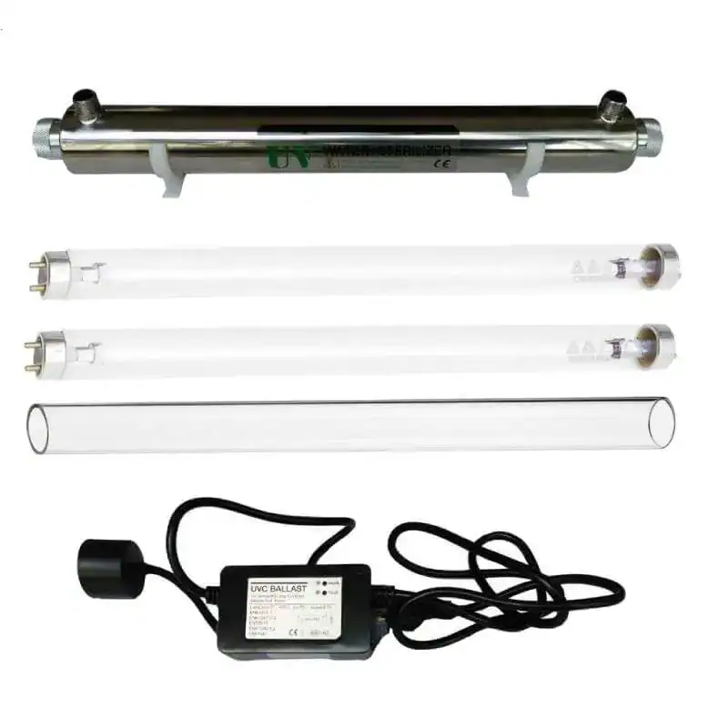 Stérilisateur UV 6 GPM Eau Maison + 1 Lampe de rechange
